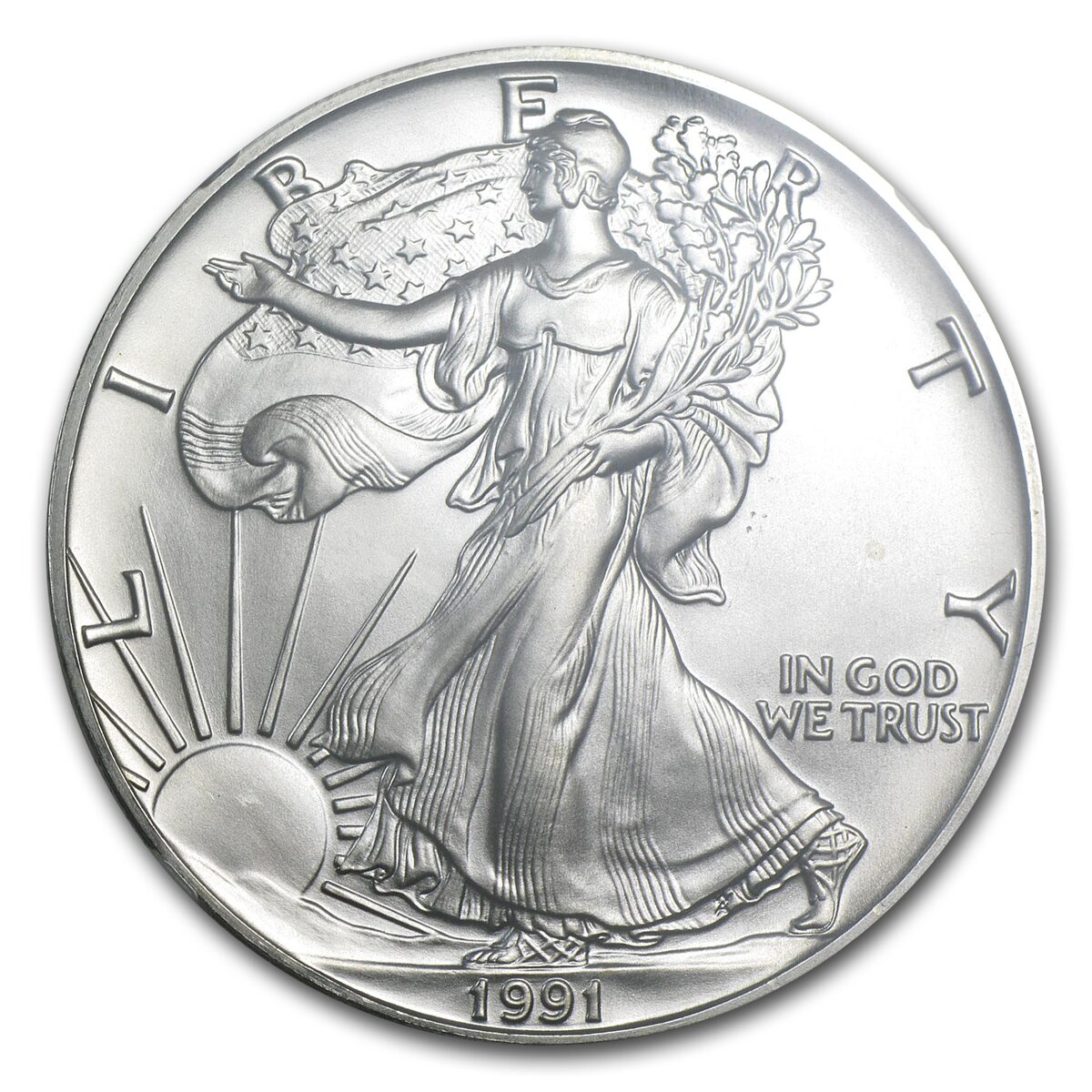1991 American Silver Eagle MS-69 NGC