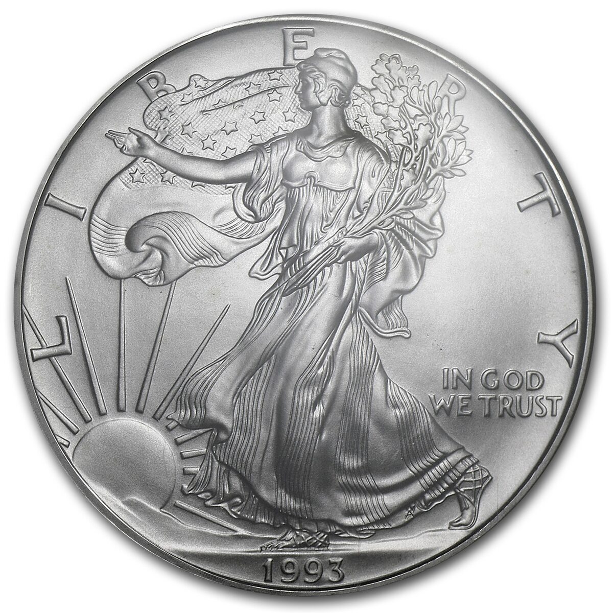 1993 American Silver Eagle MS-69 NGC
