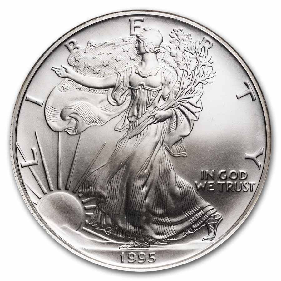1995 American Silver Eagle MS-69 NGC