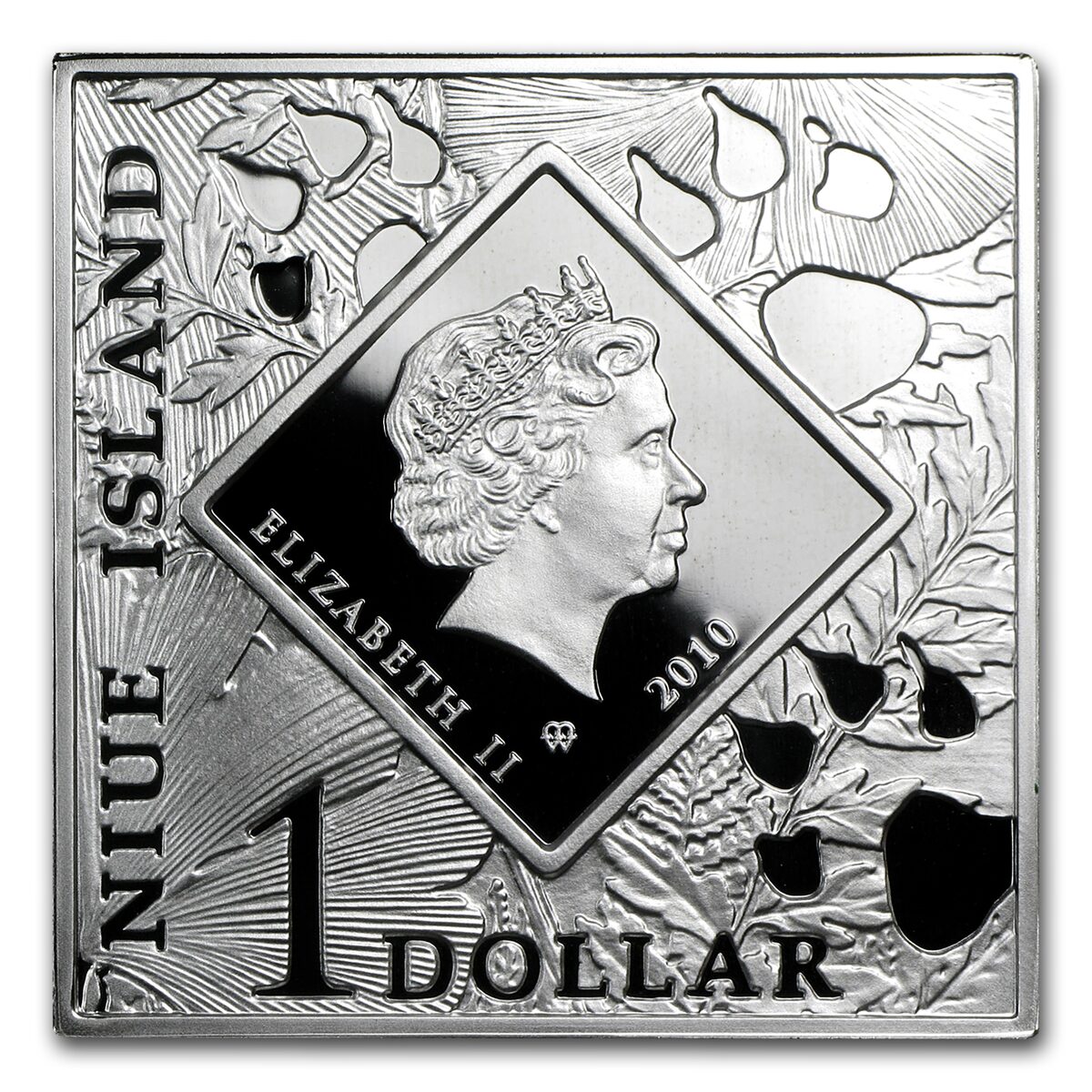 2010 Niue Proof Silver $1 Oddities of Nature Pronghorn