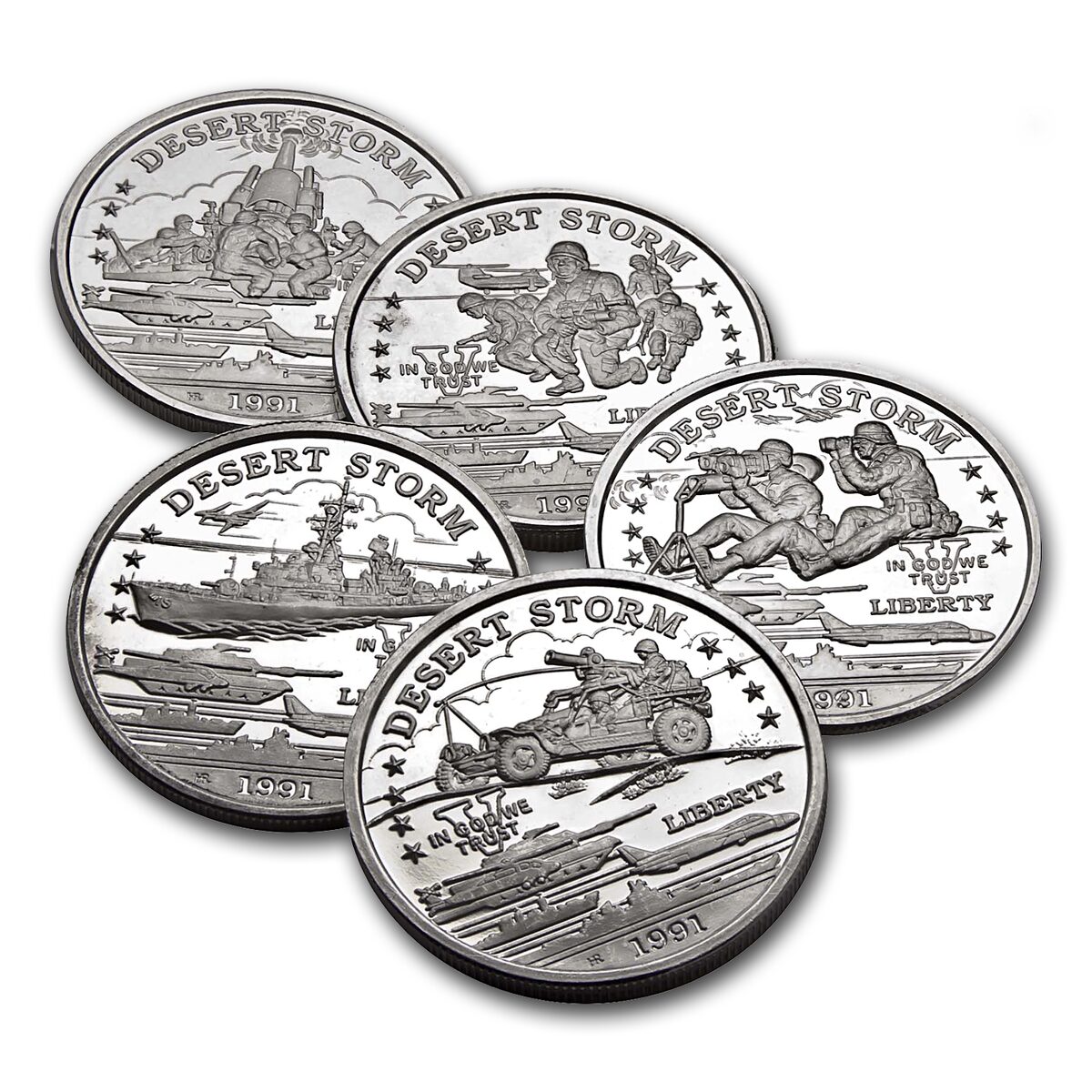 1 oz Silver Round - Hutt River Province (Desert Storm)