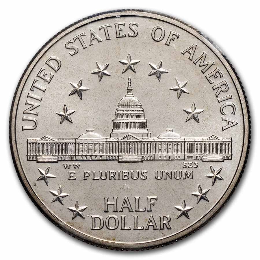 1989-D Congressional 1/2 Dollar Clad Commem BU (w/Box & COA)