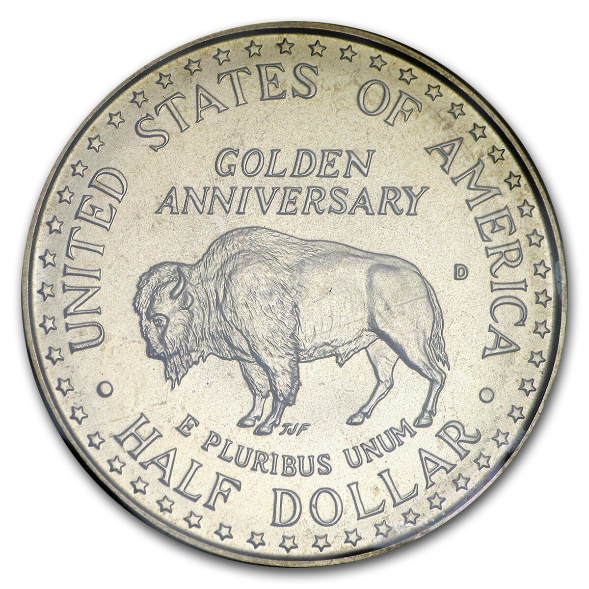 1991-D Mount Rushmore 1/2 Dollar Clad Commem BU (w/Box & COA)