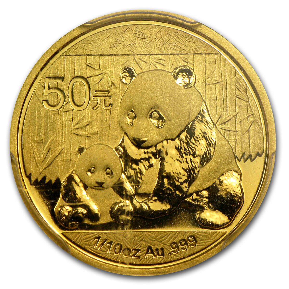 2012 China 1/10 oz Gold Panda MS-70 PCGS (FirstStrike®)