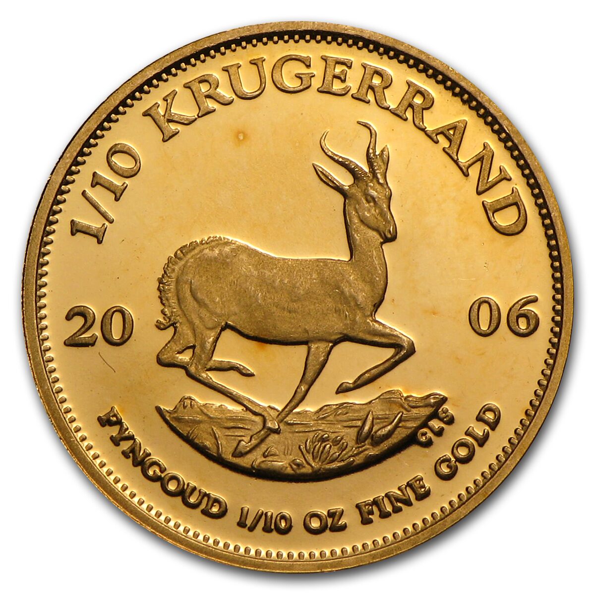 2006 South Africa 1/10 oz Proof Gold Krugerrand