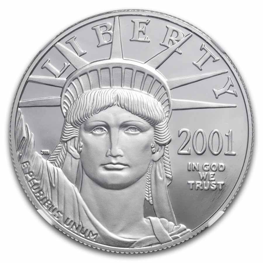 2001-W 1 oz Proof American Platinum Eagle PF-70 UCAM NGC