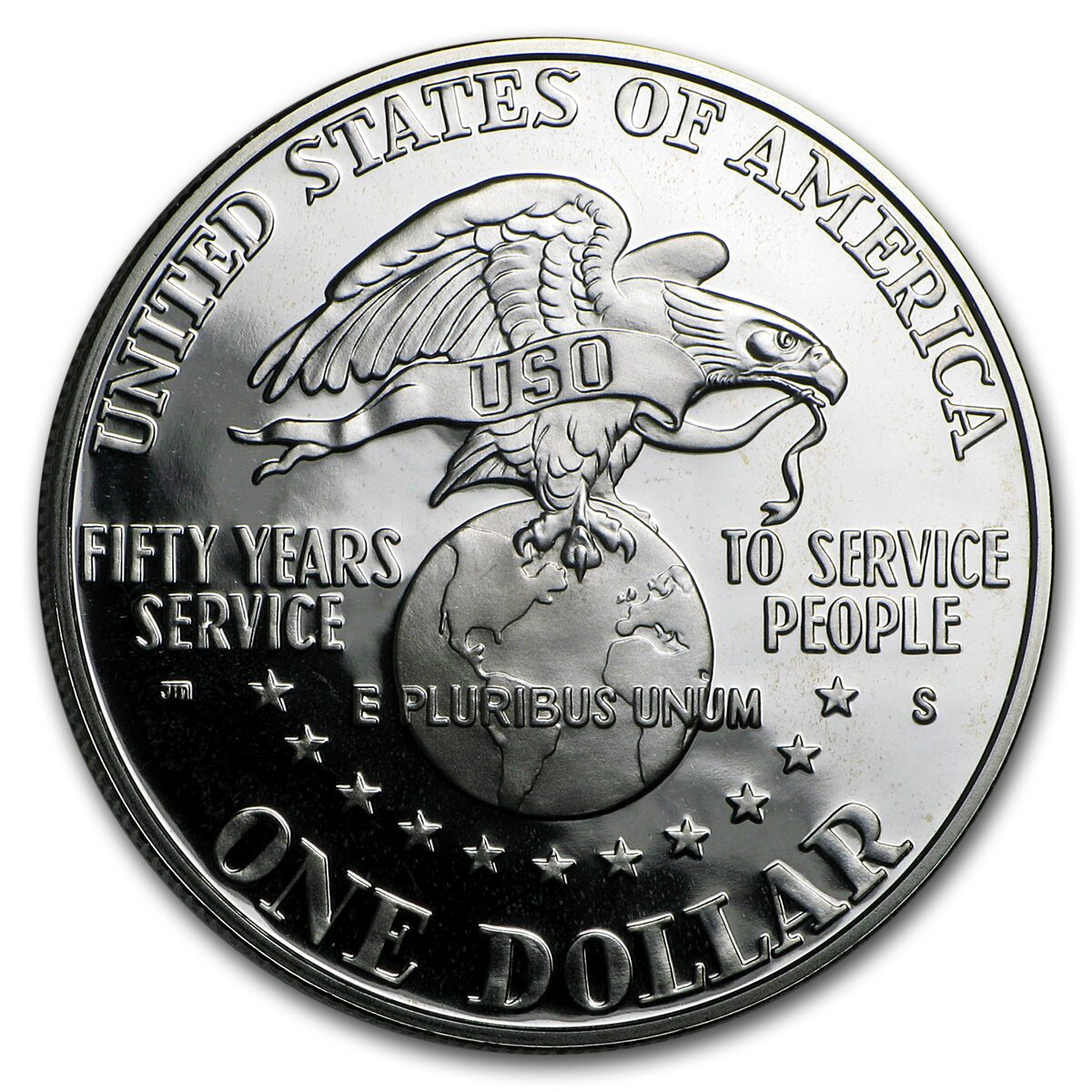 1991-S USO $1 Silver Commem Proof (w/Box & COA)