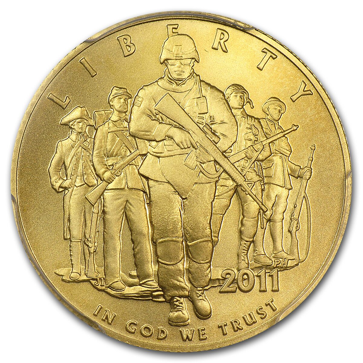 2011-P Gold $5 Commem Army MS-70 PCGS