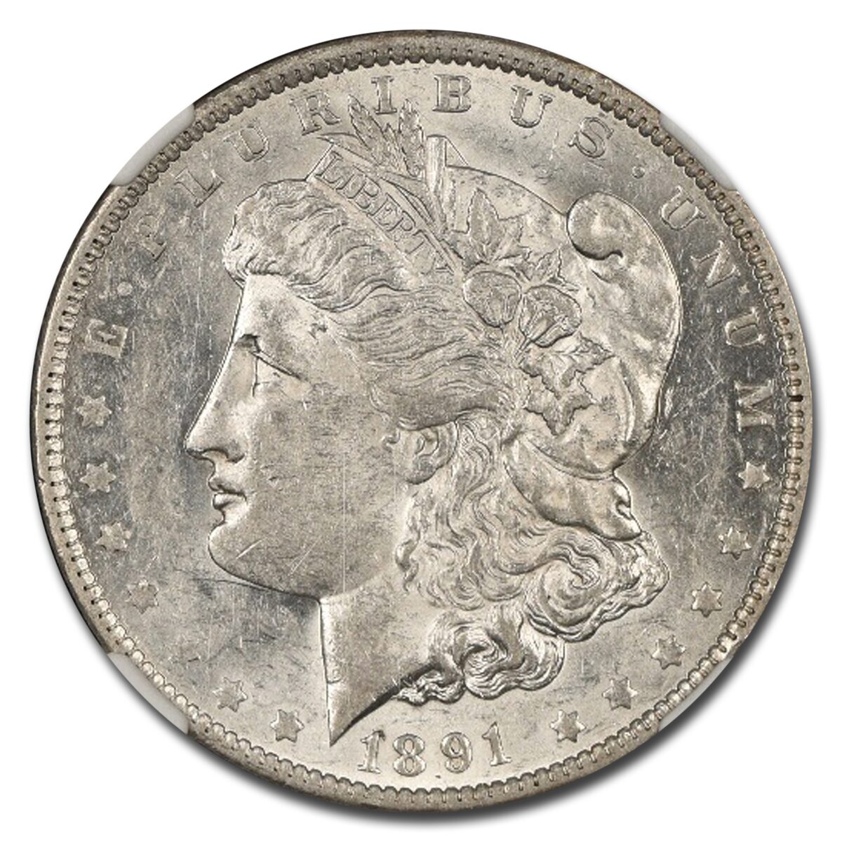 1891-O Morgan Dollar AU-55 NGC