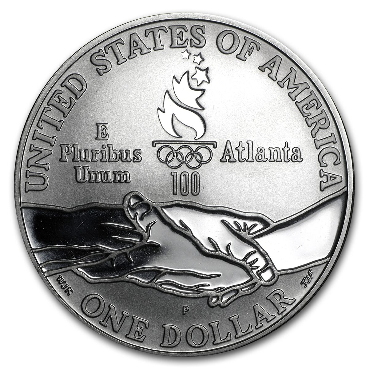 1995-P Olympic Gymnast $1 Silver Commem Proof (w/Box & COA)