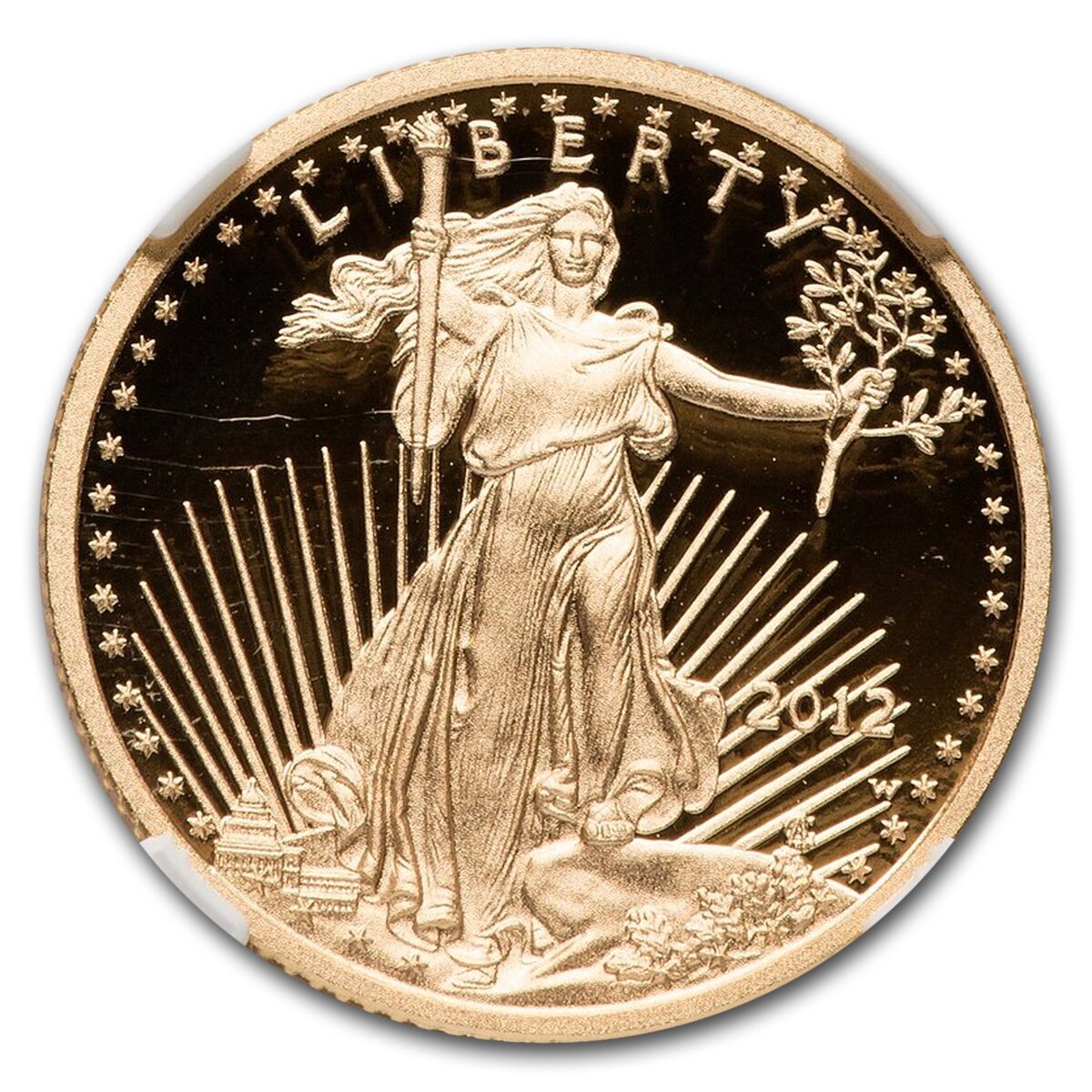 2012-W 1/4 oz Proof American Gold Eagle PF-70 UCAM NGC