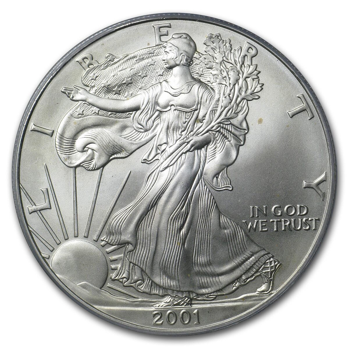 2001 American Silver Eagle MS-69 PCGS (World Trade Center)