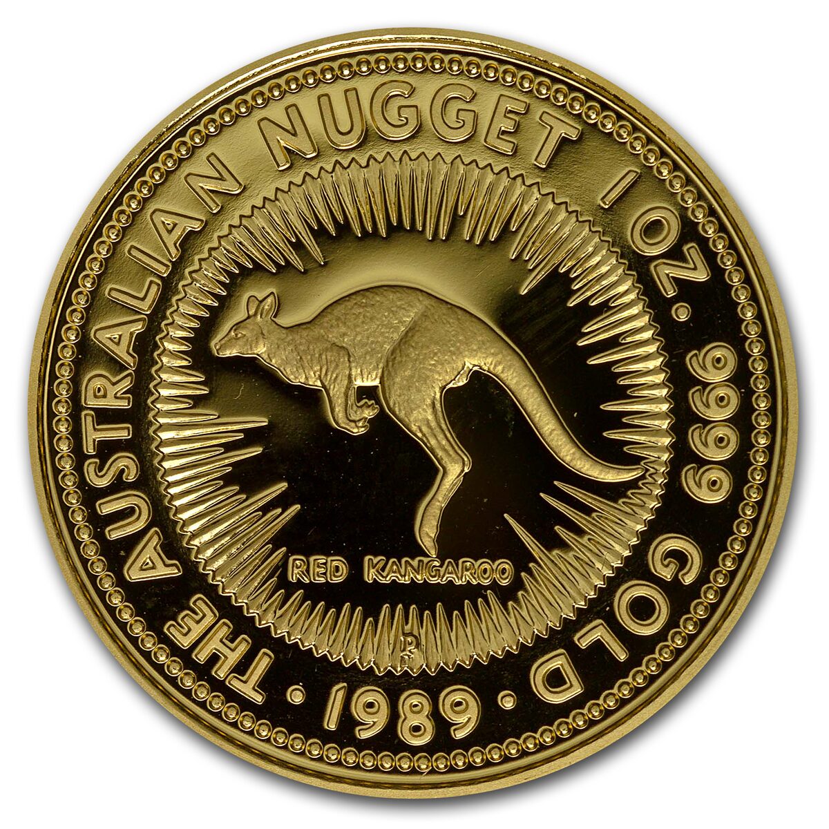 1989 Australia 1 oz Proof Gold Nugget
