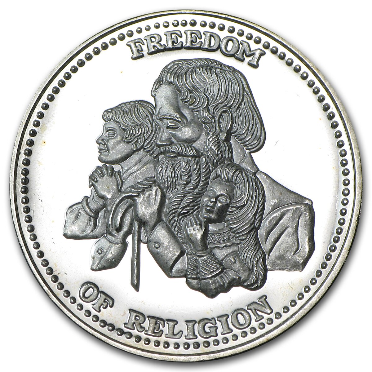 1 oz Silver Round - Johnson Matthey (Freedom of Religion)
