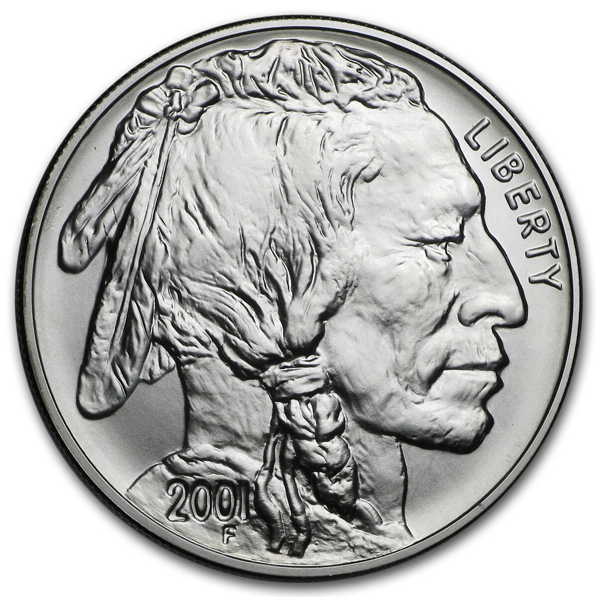 2001-D Buffalo $1 Silver Commem BU (w/Box & COA)