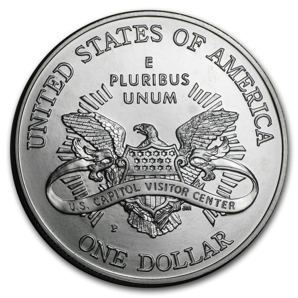 2001-P Capitol Visitor Center $1 Silver Commem BU (w/Box & COA)