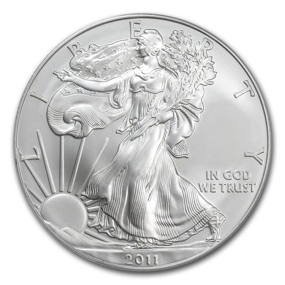 2011 Silver Eagle MS-70 PCGS (FS, 25th Anniv, John Mercanti)