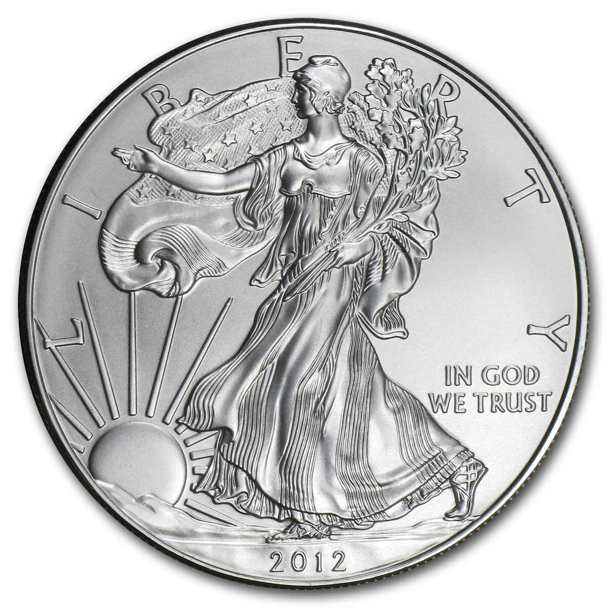2012-W Burnished American Silver Eagle MS-70 PCGS (FS)