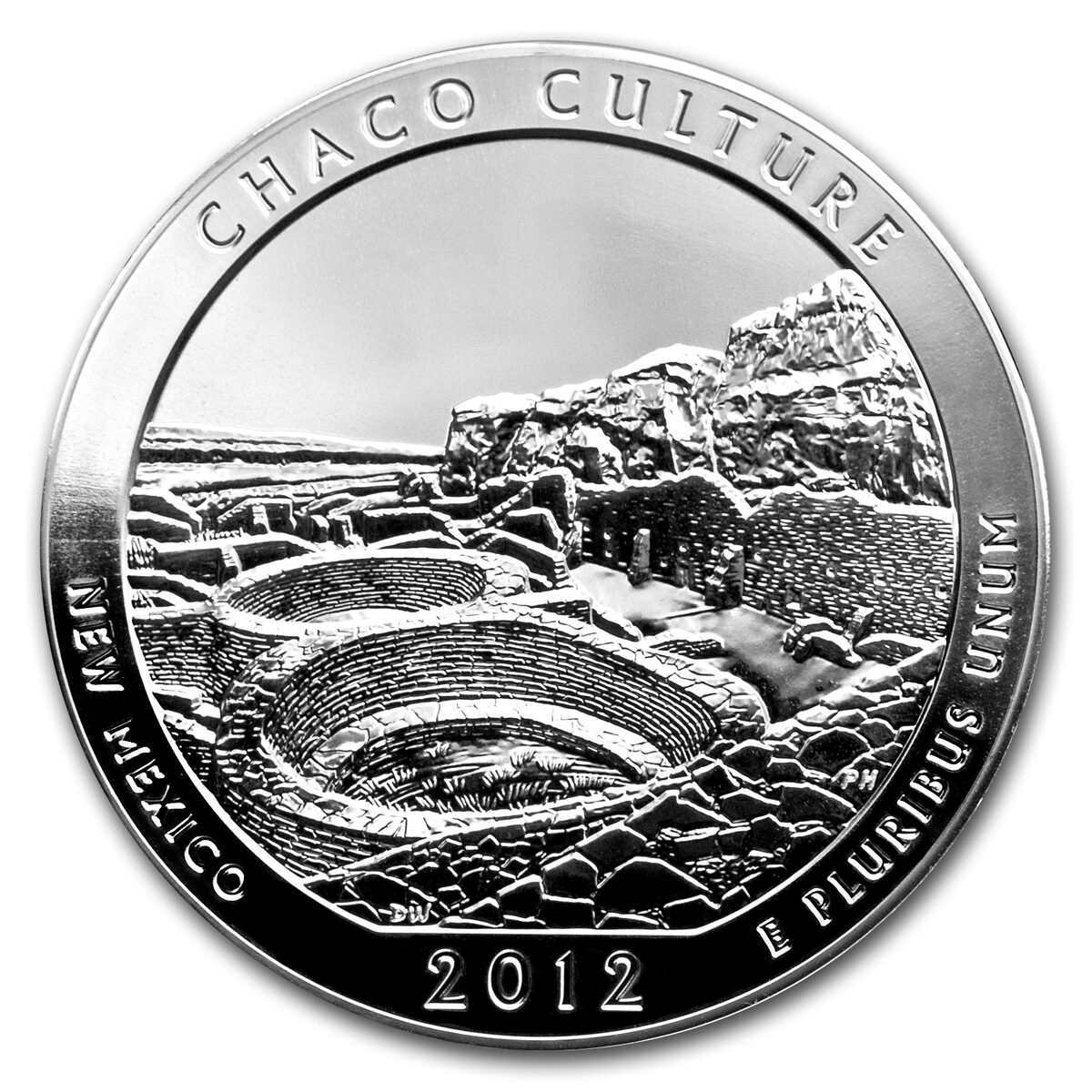 2012 5 oz Silver ATB Chaco Culture MS-69 PL PCGS (FS, Edmund Moy)