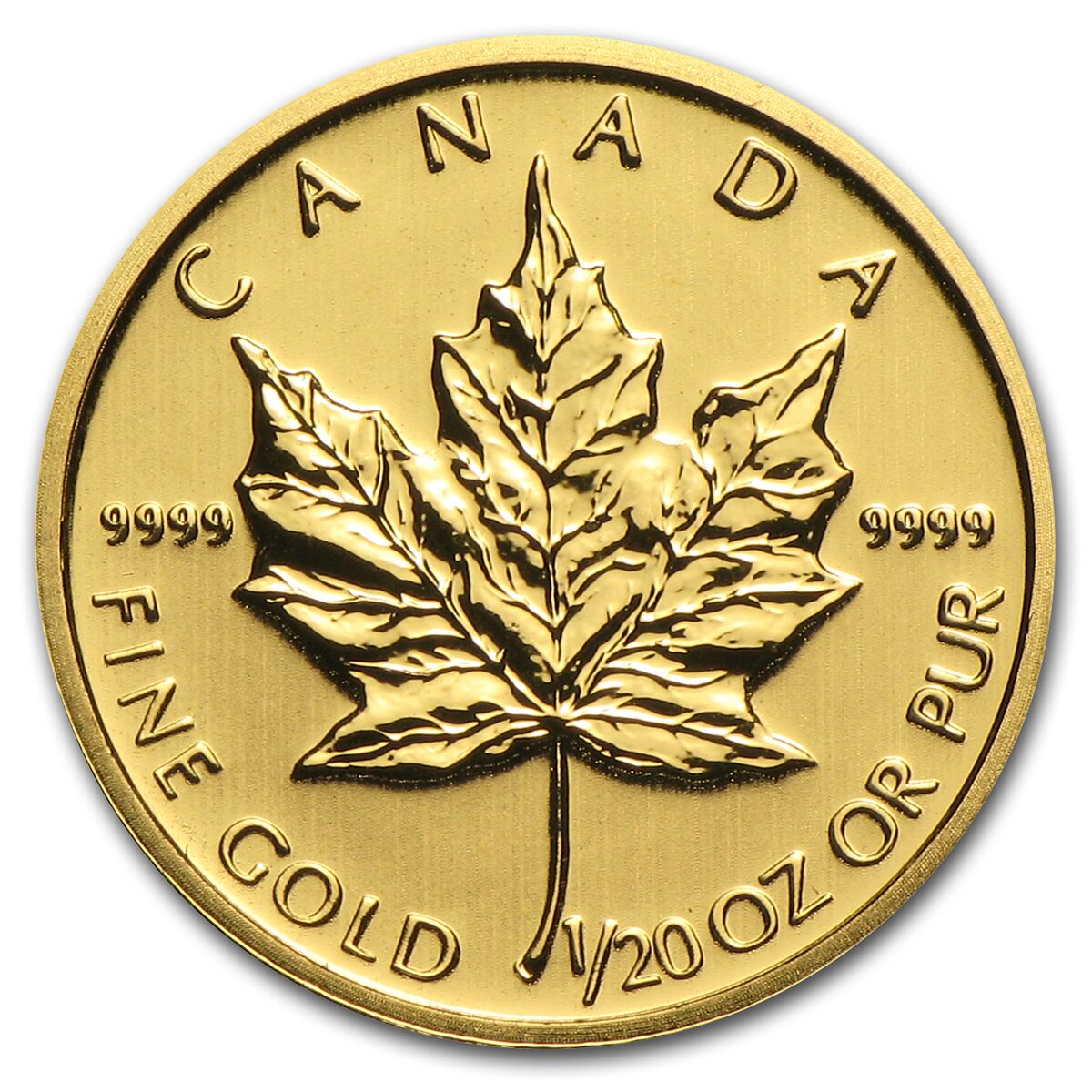 2013 Canada 1/20 oz Gold Maple Leaf BU