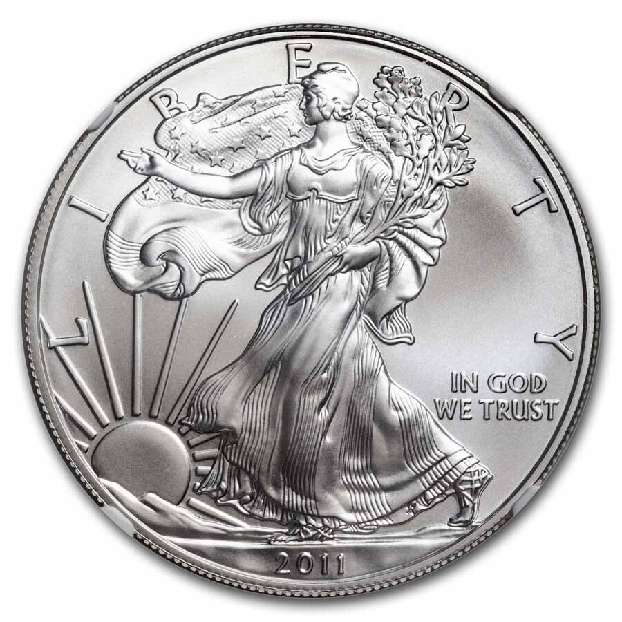 2011-W Burnished Silver Eagle MS-70 NGC