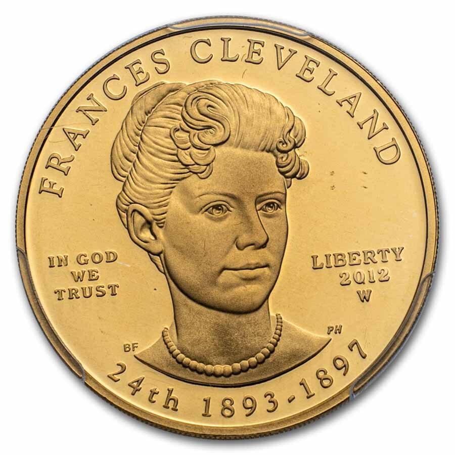 2012-W 1/2 oz Gold Frances Cleveland 2nd Term PR-70 PCGS (FS)