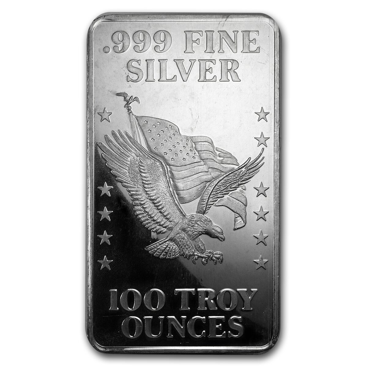 100 oz Pressed Silver Bar - U.S. Assay Office