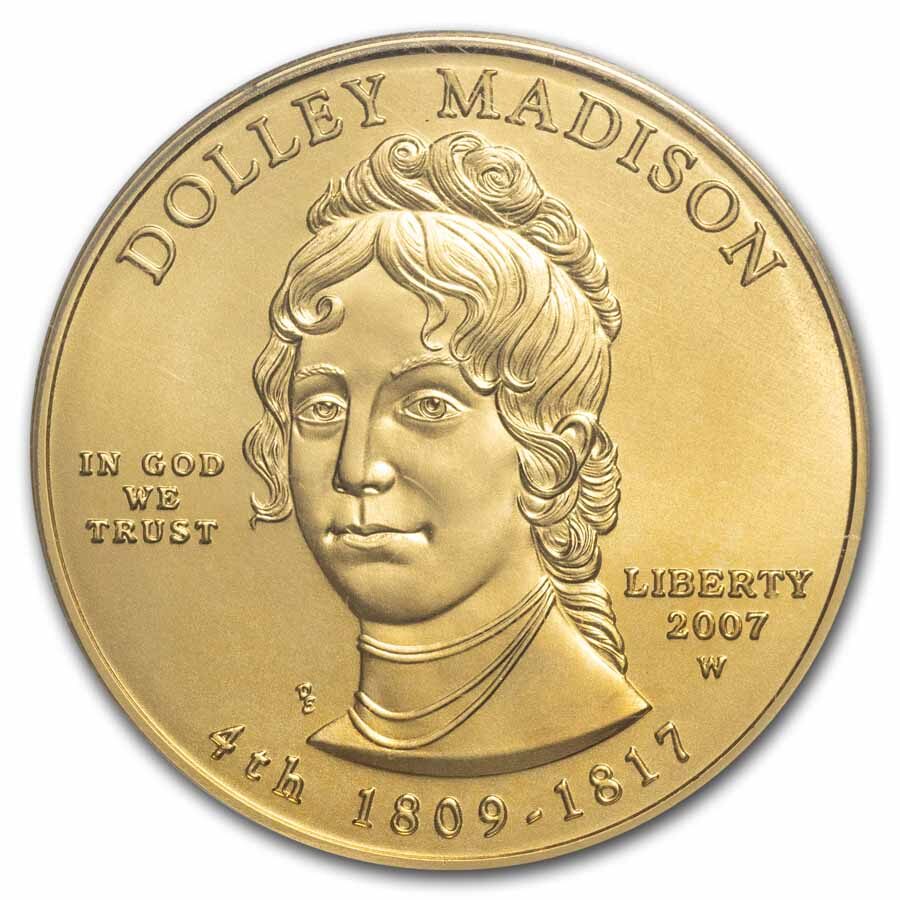 2007-W 1/2 oz Gold Dolley Madison MS-69 PCGS