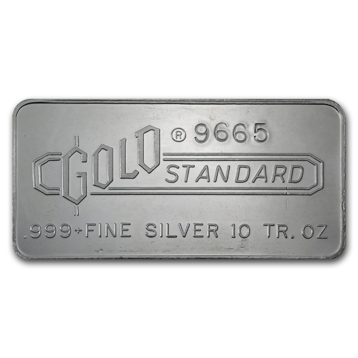 10 oz Silver Bar - Engelhard (Gold Standard, w/Serial #)