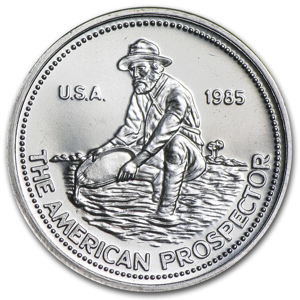 1/4 oz Silver Round - Engelhard Prospector