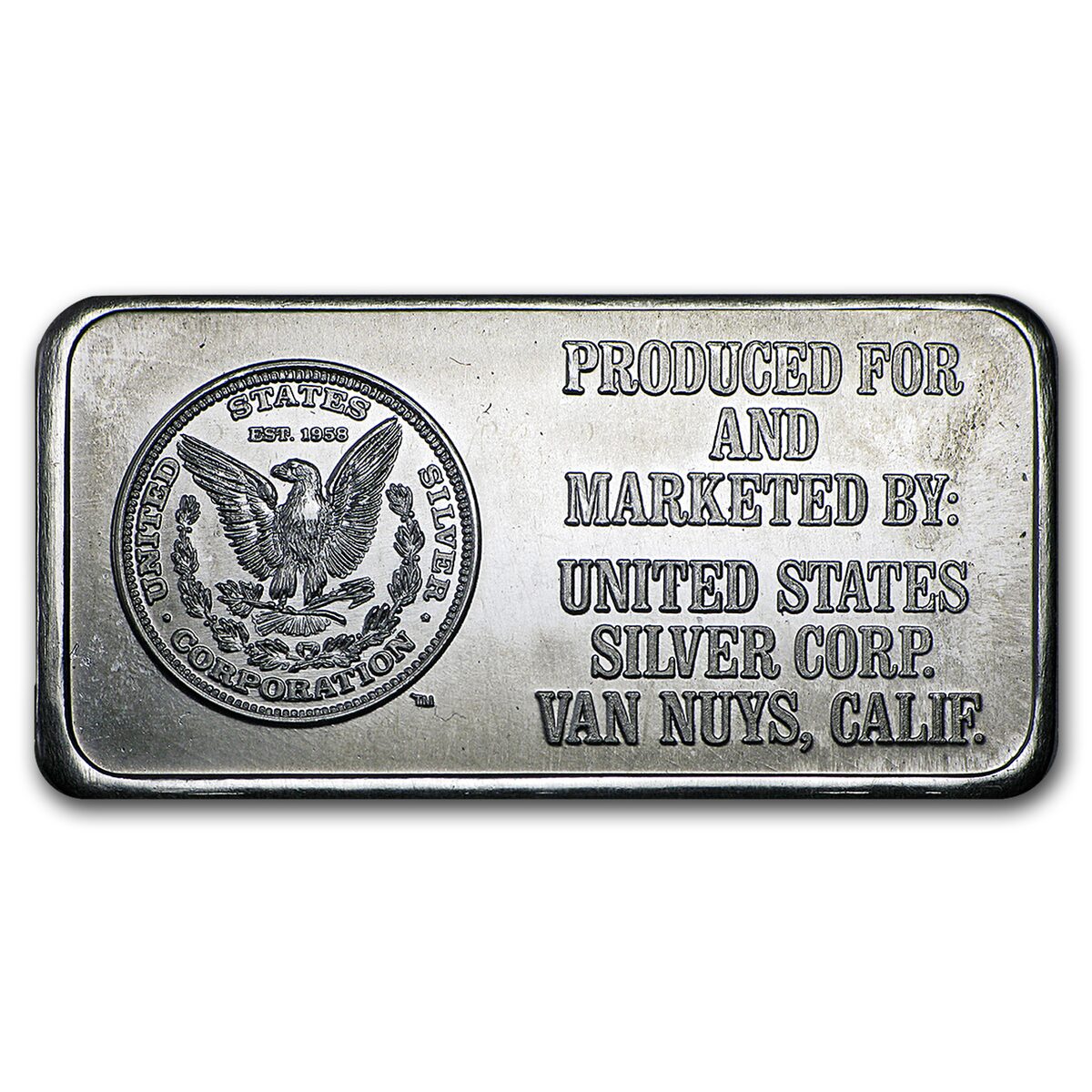 1 oz Platinum Bar - Engelhard USSC (.999+ Fine)