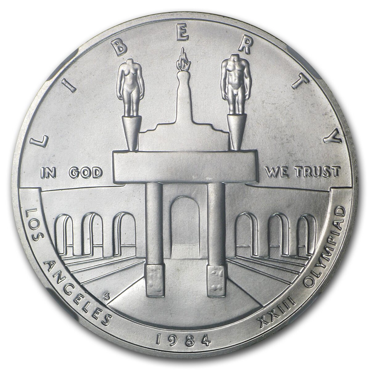 1984-S Olympic $1 Silver Commem MS-69 NGC