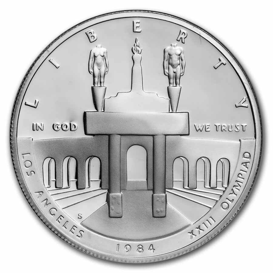 1984-S Olympic $1 Silver Commem PF-69 NGC