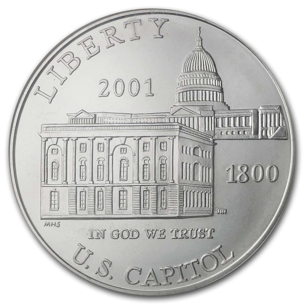 2001-P Capitol Visitor Center $1 Silver Commem MS-70 NGC