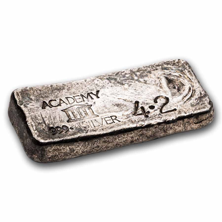 4.2 oz Silver Bar - Academy (Vintage)