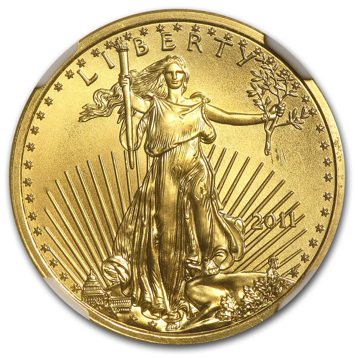 2011 1/4 oz American Gold Eagle MS-69 NGC