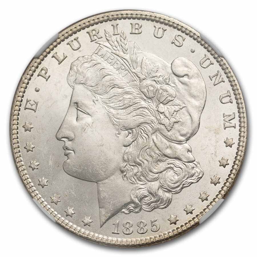 1885 Morgan Dollar MS-64 NGC