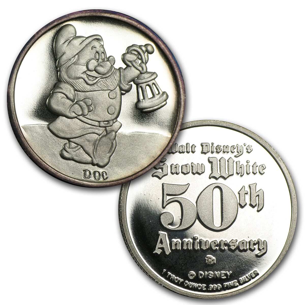 1 oz Silver Round - Disney/Snow White & the 7 Dwarfs (11 pc set)