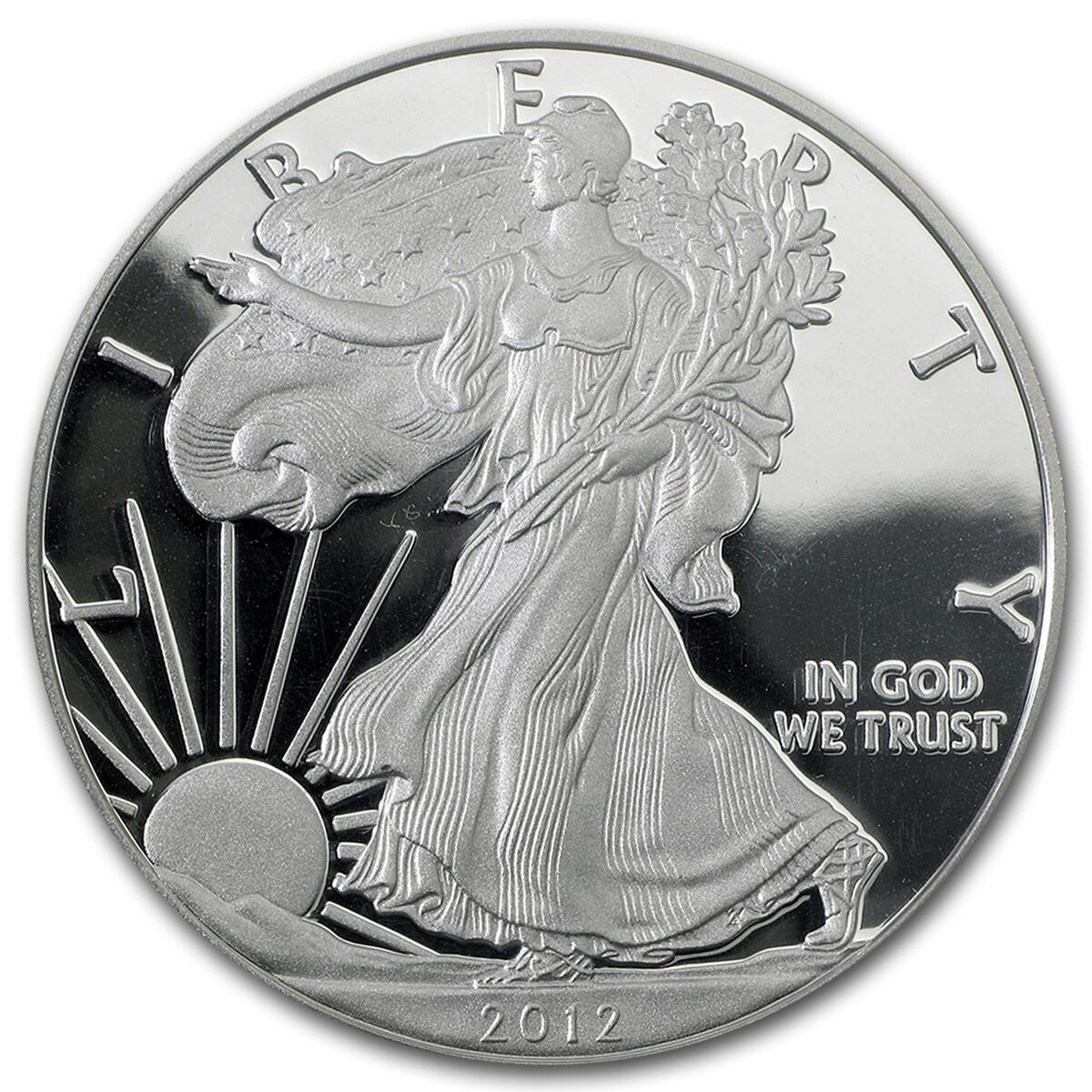 2012-S Proof American Silver Eagle PR-70 PCGS (FS, John Mercanti)