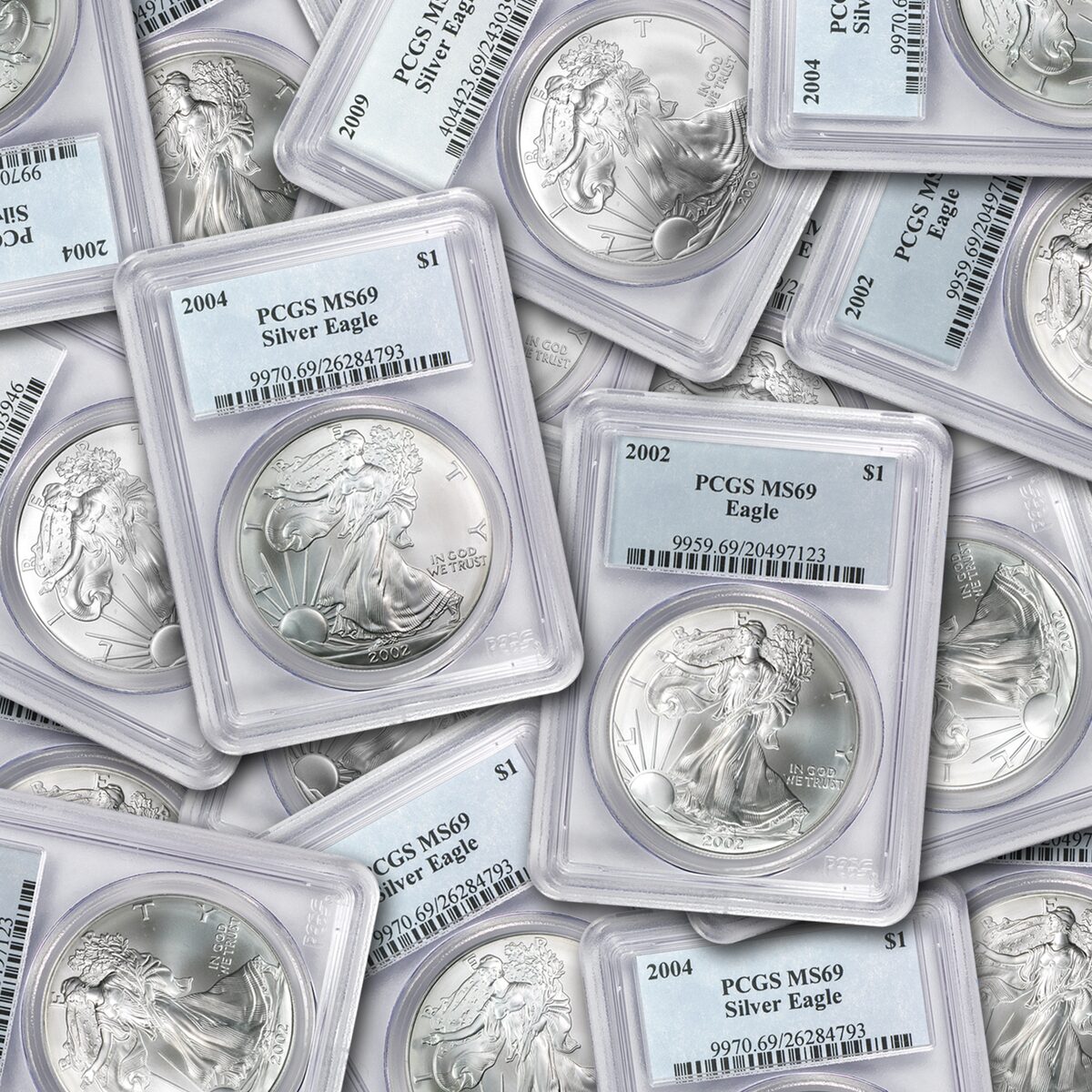 1 oz American Silver Eagle MS-69 PCGS (Random Year)