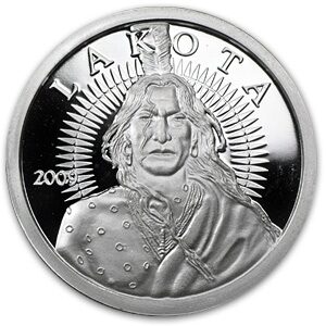 1 oz Silver Round - Lakota Sioux (Crazy Horse)