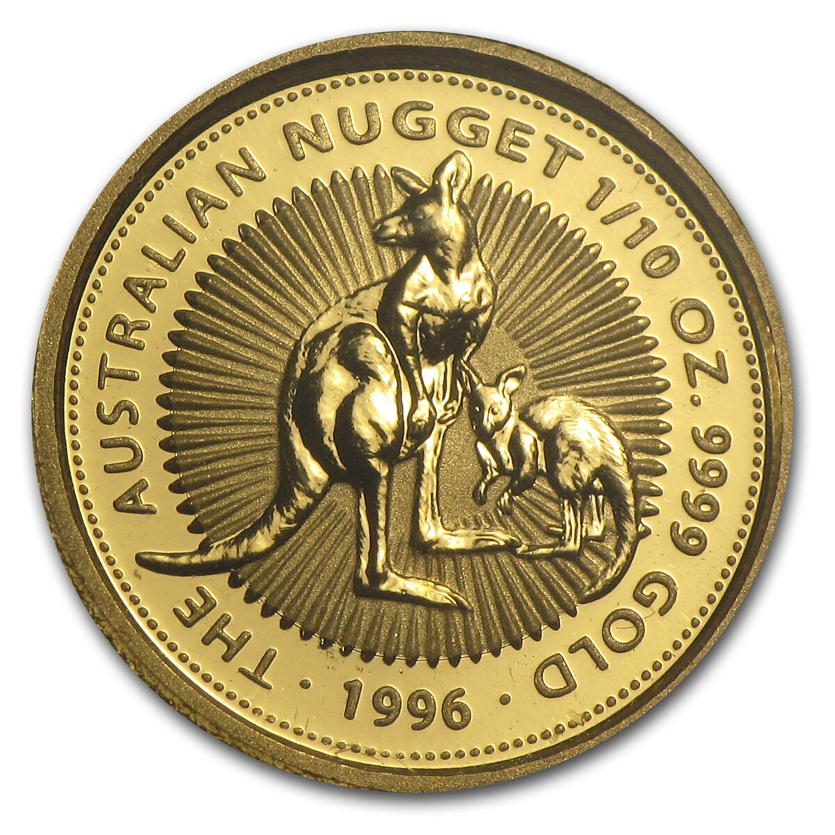 1996 Australia 1/10 oz Gold Nugget