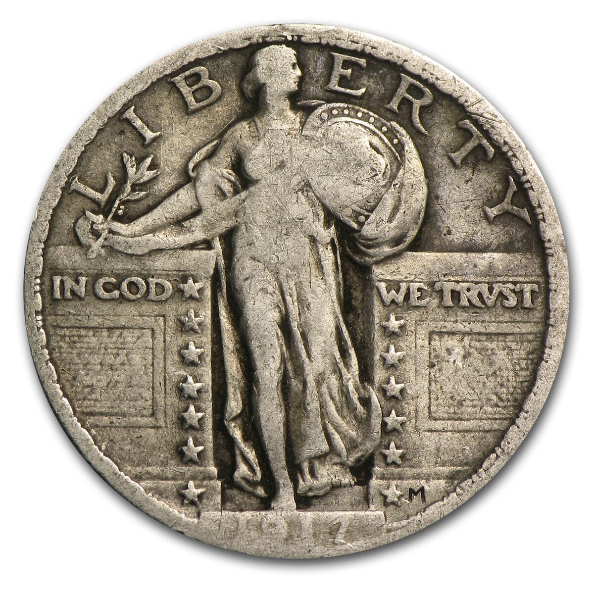 1917 Standing Liberty Quarter Type-II Fine