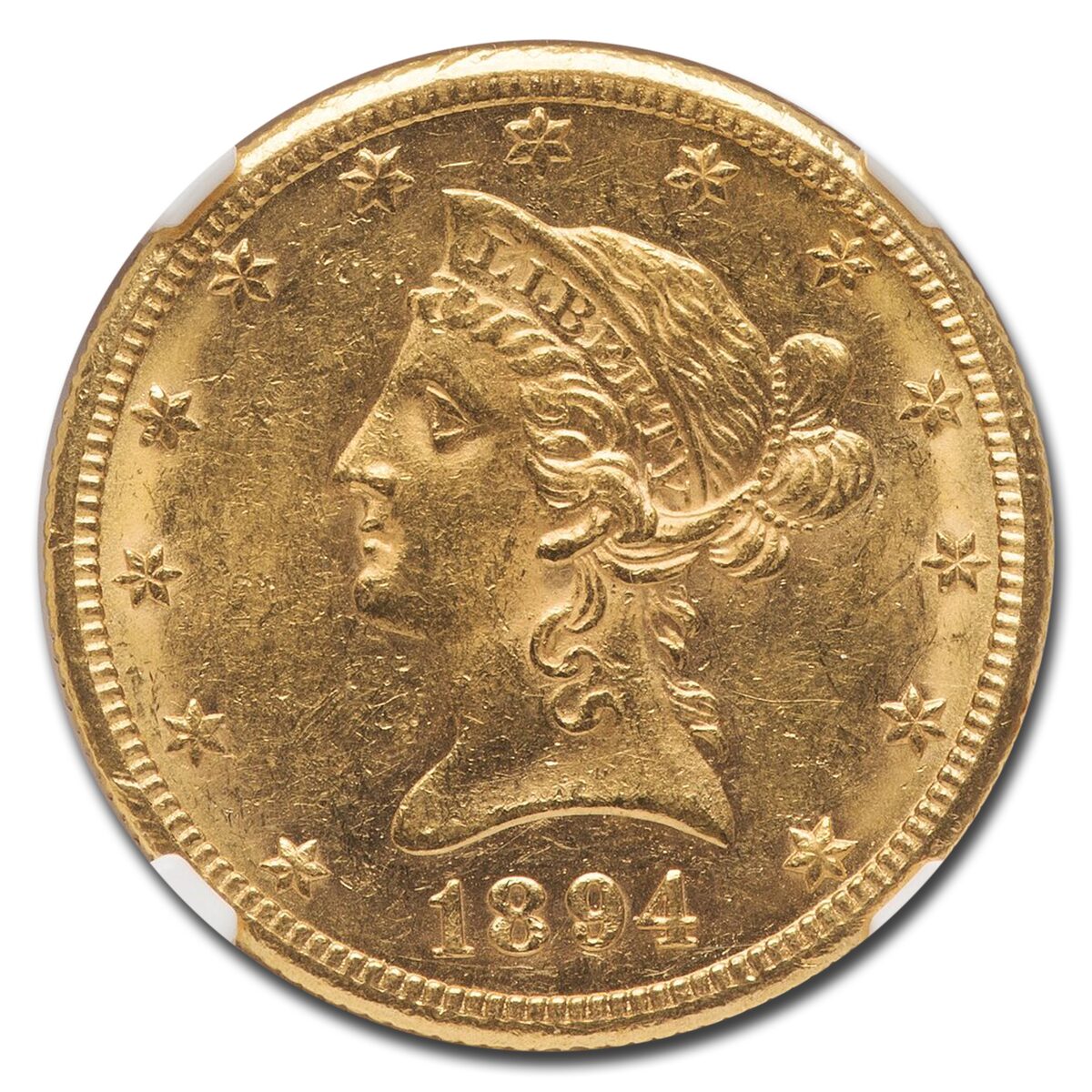 1894-O $10 Liberty Gold Eagle AU-58 NGC