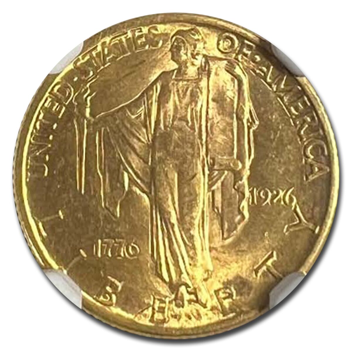 1926 Gold $2.50 America Sesquicentennial MS-63 NGC