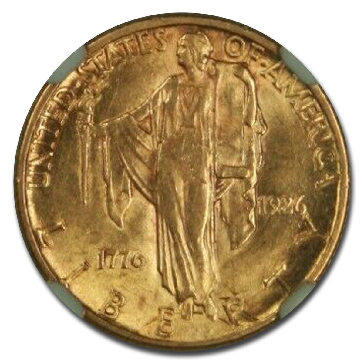 1926 Gold $2.50 America Sesquicentennial AU-58 NGC