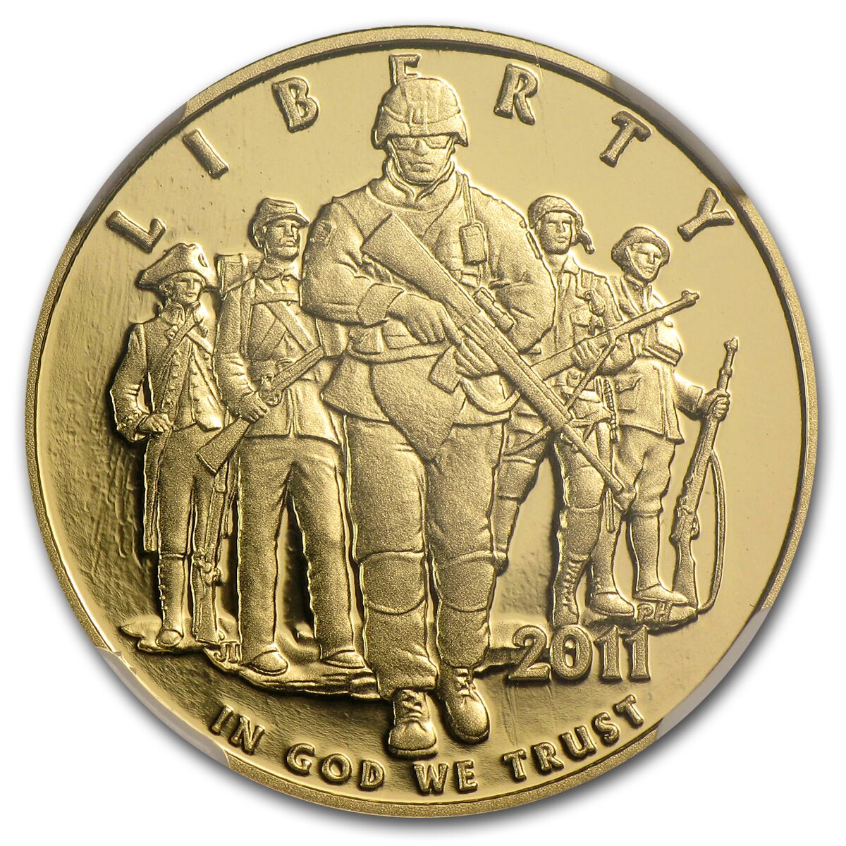 2011-W Gold $5 Commem Army PF-70 NGC (ER)