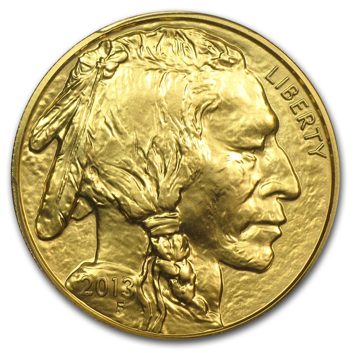 2013 1 oz Gold Buffalo MS-70 PCGS (FS, Black Diamond)