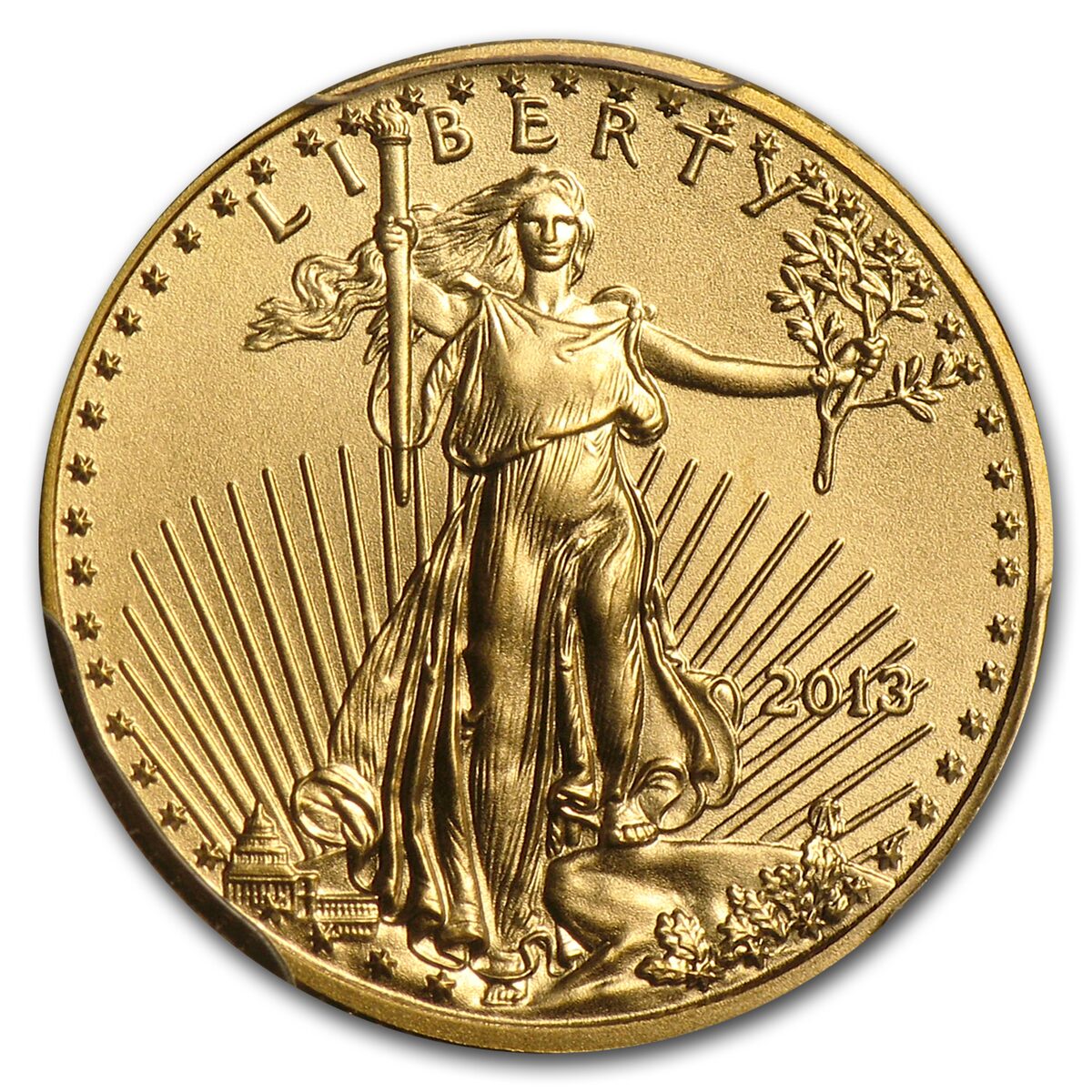 2013 1/10 oz American Gold Eagle MS-70 PCGS