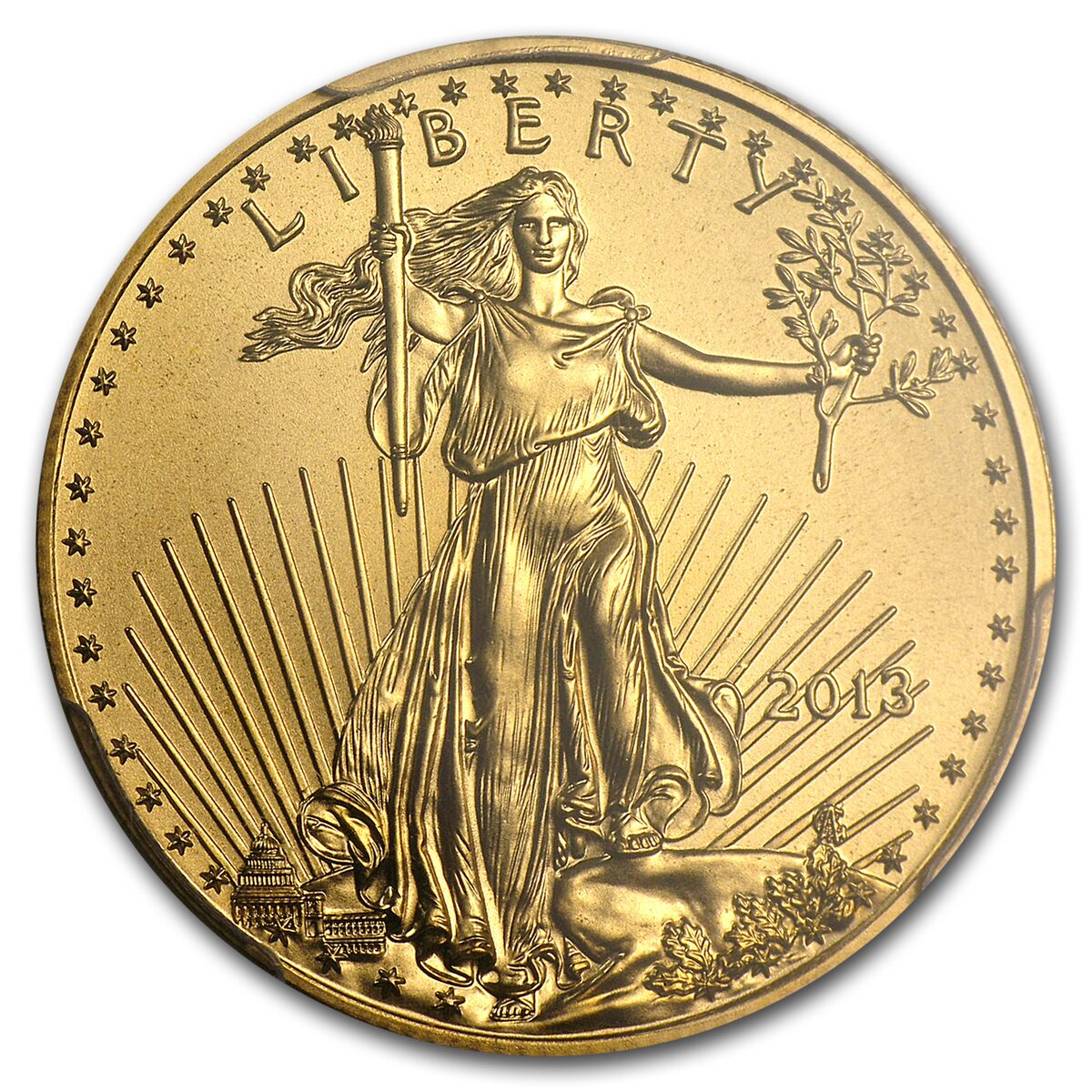 2013 1/2 oz American Gold Eagle MS-70 PCGS (FirstStrike®)
